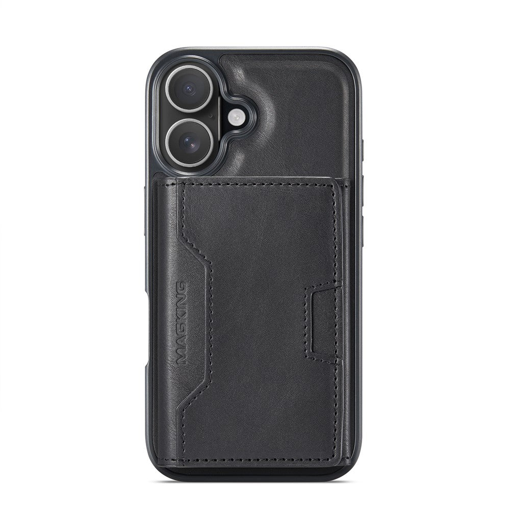MAGKING K4 Series For iPhone 16 Case Compatible with MagSafe Detachable Wallet PU TPU PC Phone Cover