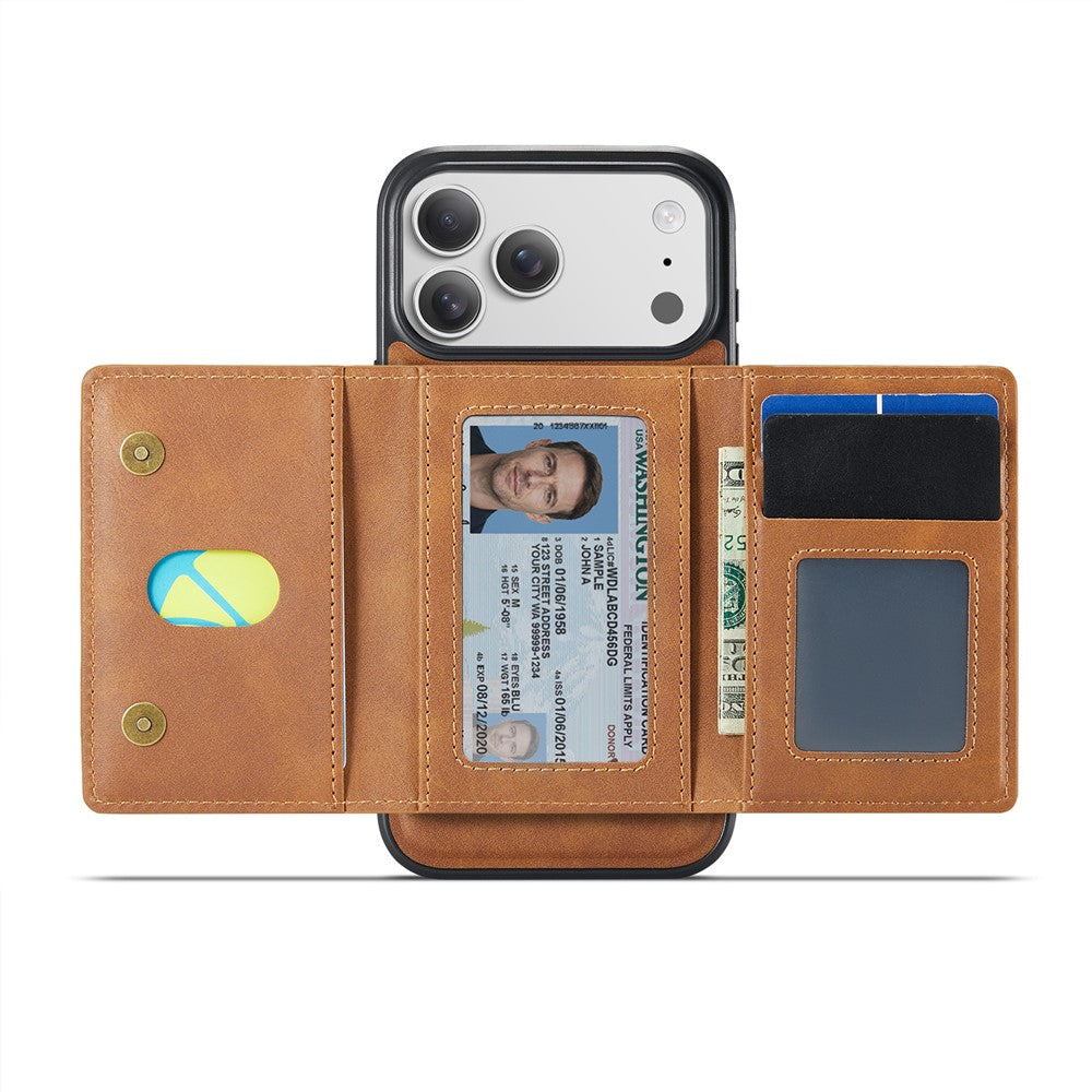 MAGKING K4 Series For iPhone 18 Pro / 17 Pro Case Compatible with MagSafe Detachable Wallet PU TPU PC Phone Cover