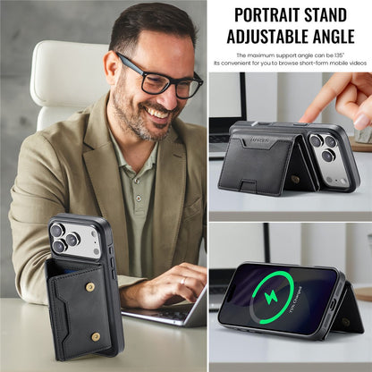 MAGKING K4 Series For iPhone 17 Pro Max Case Compatible with MagSafe Detachable Wallet PU TPU PC Phone Cover
