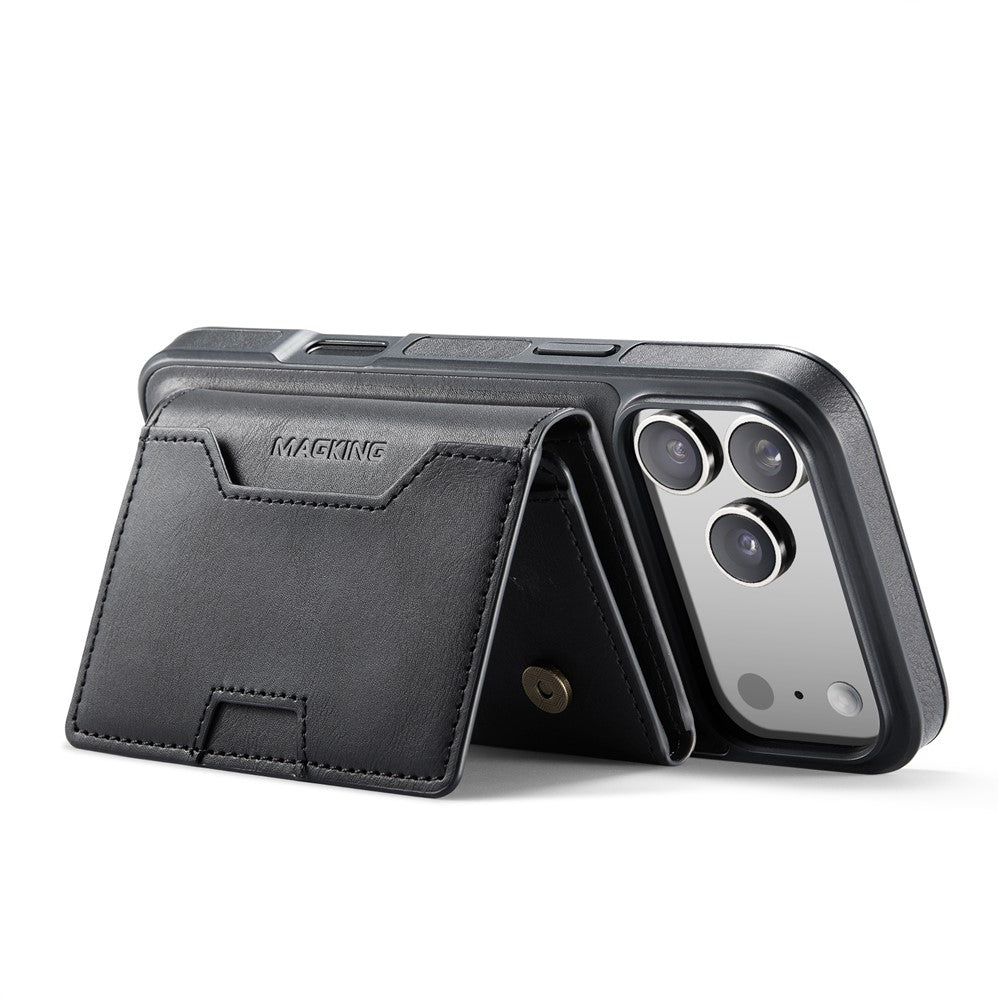 MAGKING K4 Series For iPhone 17 Pro Max Case Compatible with MagSafe Detachable Wallet PU TPU PC Phone Cover
