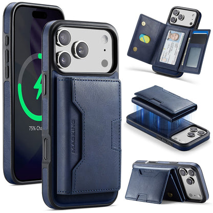 MAGKING K4 Series For iPhone 17 Pro Max Case Compatible with MagSafe Detachable Wallet PU TPU PC Phone Cover