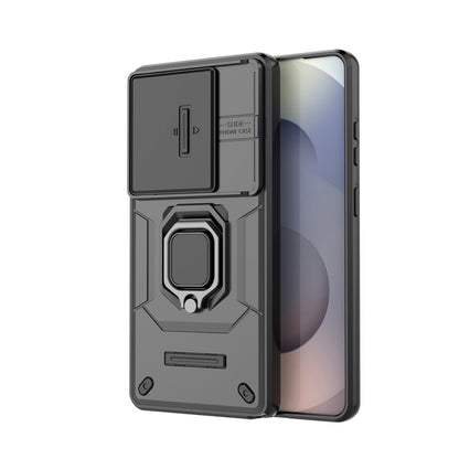 For Samsung Galaxy S26 Ultra Case PC + TPU Kickstand Phone Protector with Lens Cover