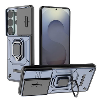 For Samsung Galaxy S26 Ultra Case PC + TPU Kickstand Phone Protector with Lens Cover
