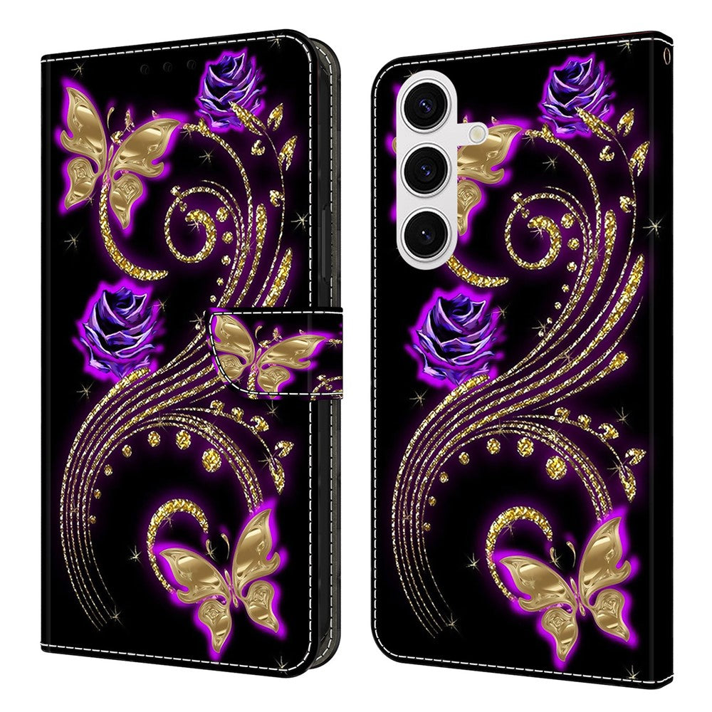 For Samsung Galaxy S26+ Case 3D Pattern PU Leather Wallet Phone Cover with Stand