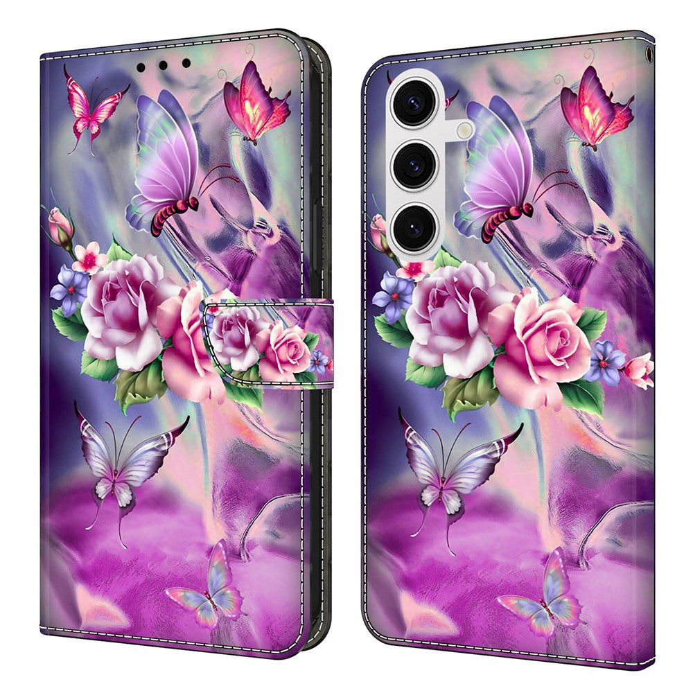 For Samsung Galaxy S26+ Case 3D Pattern PU Leather Wallet Phone Cover with Stand