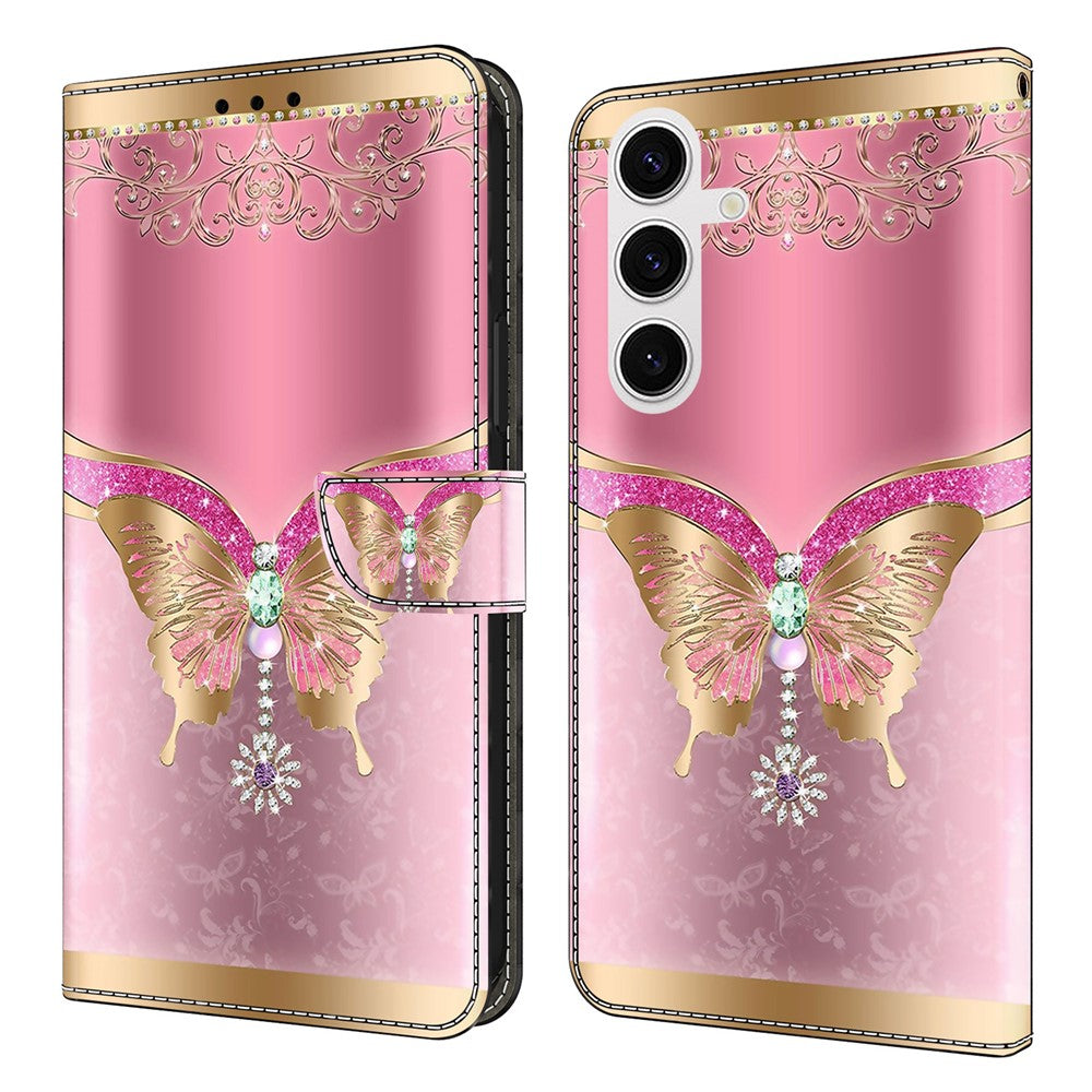 For Samsung Galaxy S26+ Case 3D Pattern PU Leather Wallet Phone Cover with Stand