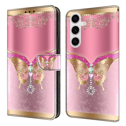 For Samsung Galaxy S26+ Case 3D Pattern PU Leather Wallet Phone Cover with Stand
