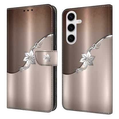 For Samsung Galaxy S26+ Case Magnetic Clasp 3D Pattern Leather Wallet Phone Cover