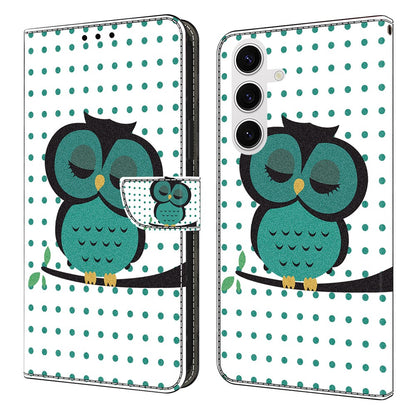For Samsung Galaxy S26+ Case Magnetic Clasp 3D Pattern Leather Wallet Phone Cover