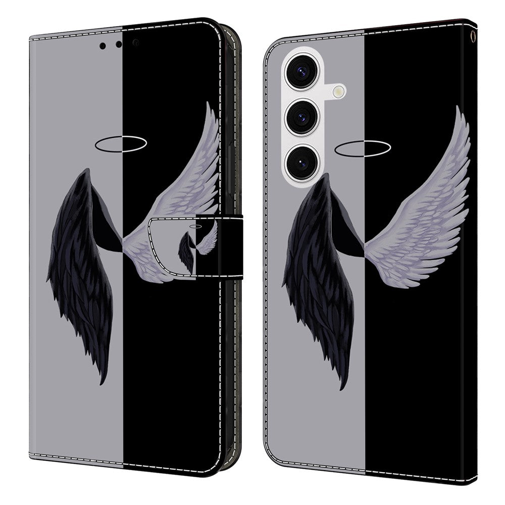 For Samsung Galaxy S26+ Case Magnetic Clasp 3D Pattern Leather Wallet Phone Cover