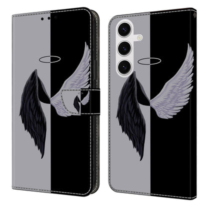For Samsung Galaxy S26+ Case Magnetic Clasp 3D Pattern Leather Wallet Phone Cover
