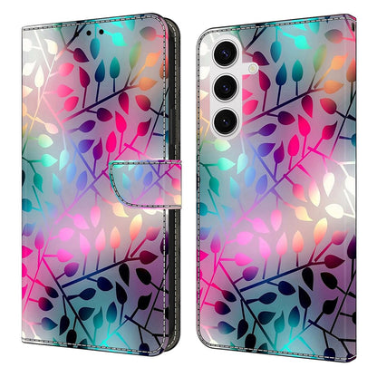 For Samsung Galaxy S26+ Case Magnetic Clasp 3D Pattern Leather Wallet Phone Cover