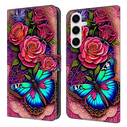 For Samsung Galaxy S26+ Case PU Leather Wallet Phone Cover with Stand