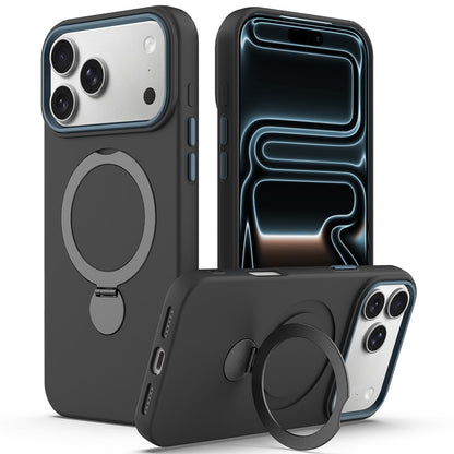 For iPhone 17 Pro Max Case Compatible with MagSafe Rotating Ring Kickstand TPU + PC Phone Back Cover