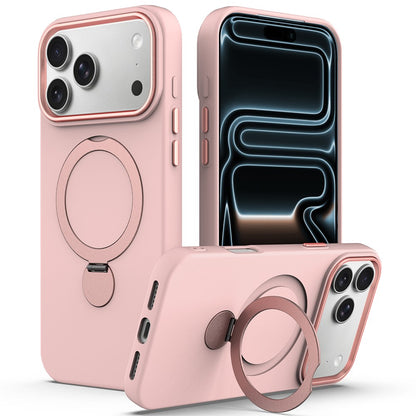 For iPhone 17 Pro Max Case Compatible with MagSafe Rotating Ring Kickstand TPU + PC Phone Back Cover