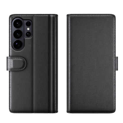 For Samsung Galaxy S26 Ultra Case Genuine Split Leather Phone Cover with Wallet Stand