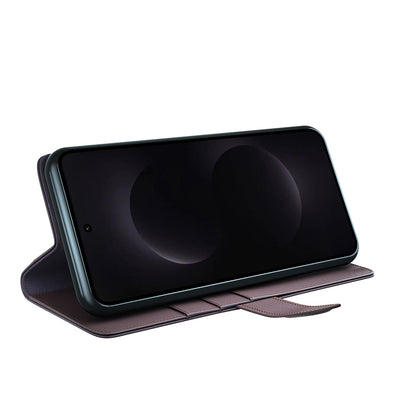For Samsung Galaxy S26 Ultra Case Genuine Split Leather Phone Cover with Wallet Stand