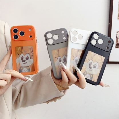 For iPhone 17 Pro Max E Ink Phone Cover 4-Color Display Pattern Customized Case