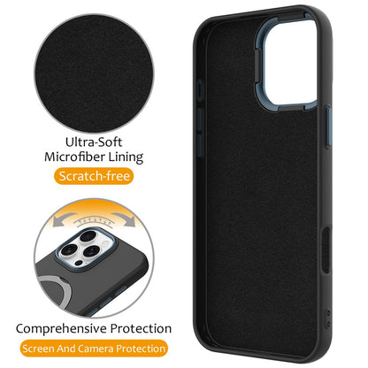For iPhone 16 Pro Max Case Compatible with MagSafe Rotating Ring Kickstand TPU + PC Phone Back Cover