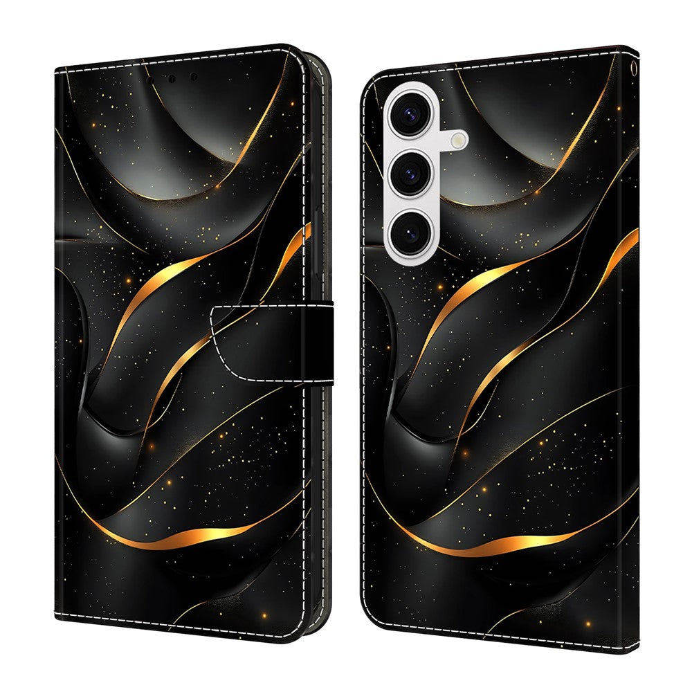 For Samsung Galaxy S26+ Case Foldable Stand Wallet Pattern Printing PU Leather Flip Phone Cover