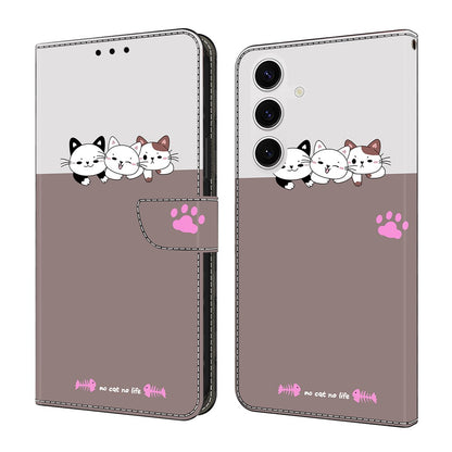 For Samsung Galaxy S26+ Case Foldable Stand Wallet Pattern Printing PU Leather Flip Phone Cover