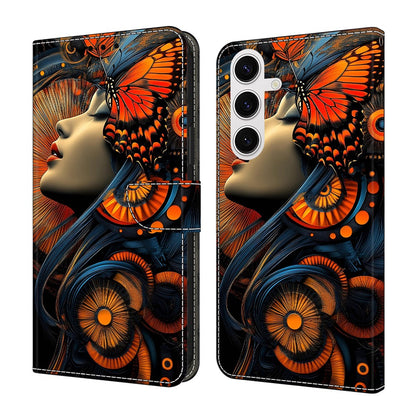 For Samsung Galaxy S26+ Case Foldable Stand Wallet Pattern Printing PU Leather Flip Phone Cover
