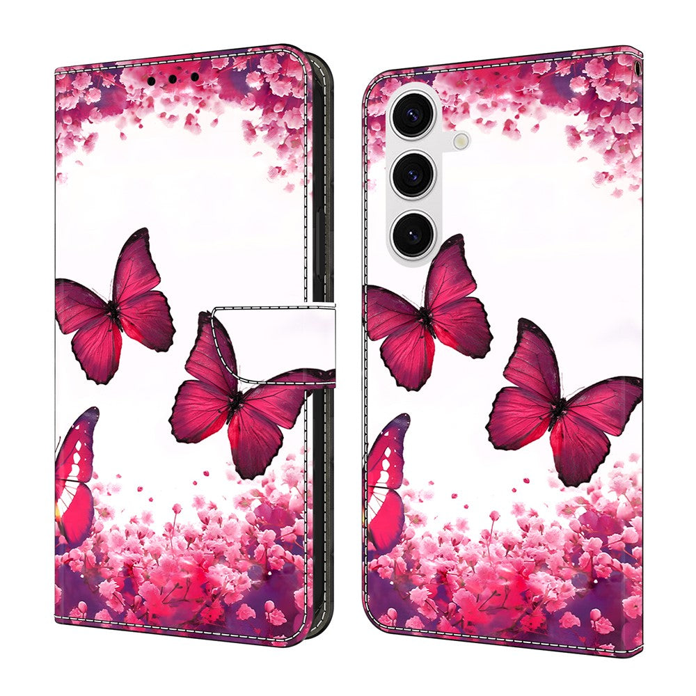 For Samsung Galaxy S26+ Case Foldable Stand Wallet Pattern Printing PU Leather Flip Phone Cover