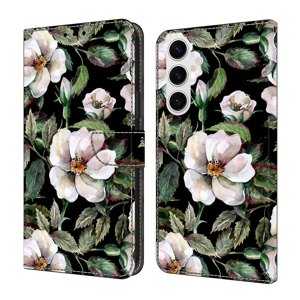 For Samsung Galaxy S26+ Case Foldable Stand Wallet Pattern Printing PU Leather Flip Phone Cover