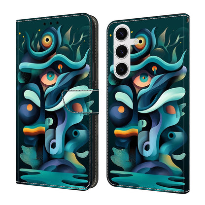 For Samsung Galaxy S26+ Case Foldable Stand Wallet Pattern Printing PU Leather Flip Phone Cover