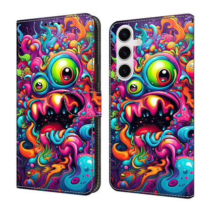 For Samsung Galaxy S26+ Case Foldable Stand Wallet Pattern Printing PU Leather Flip Phone Cover