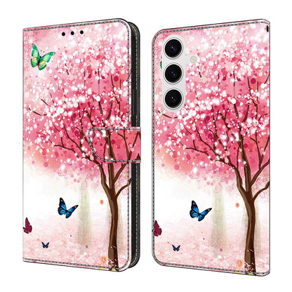 For Samsung Galaxy S26+ Case Foldable Stand Wallet Pattern Printing PU Leather Flip Phone Cover