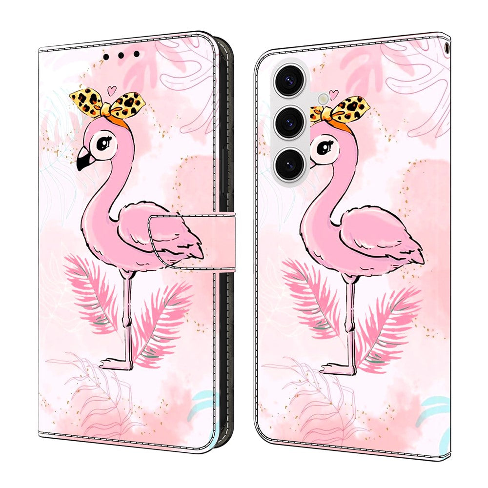 For Samsung Galaxy S26+ Case Foldable Stand Wallet Pattern Printing PU Leather Flip Phone Cover