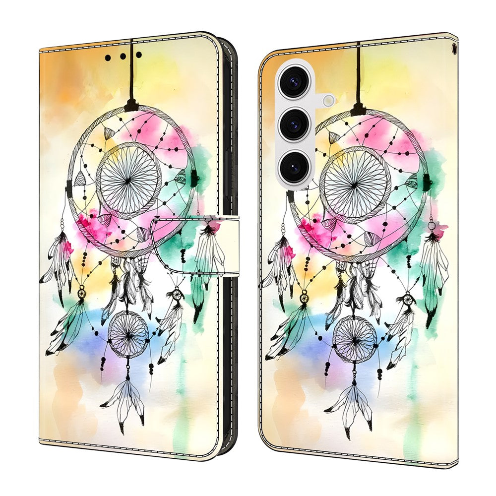 For Samsung Galaxy S26+ Case Foldable Stand Wallet Pattern Printing PU Leather Flip Phone Cover