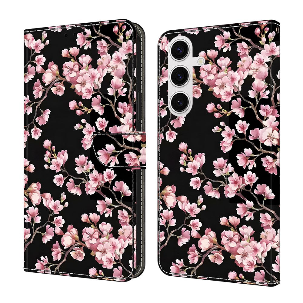 For Samsung Galaxy S26+ Case Foldable Stand Wallet Pattern Printing PU Leather Flip Phone Cover