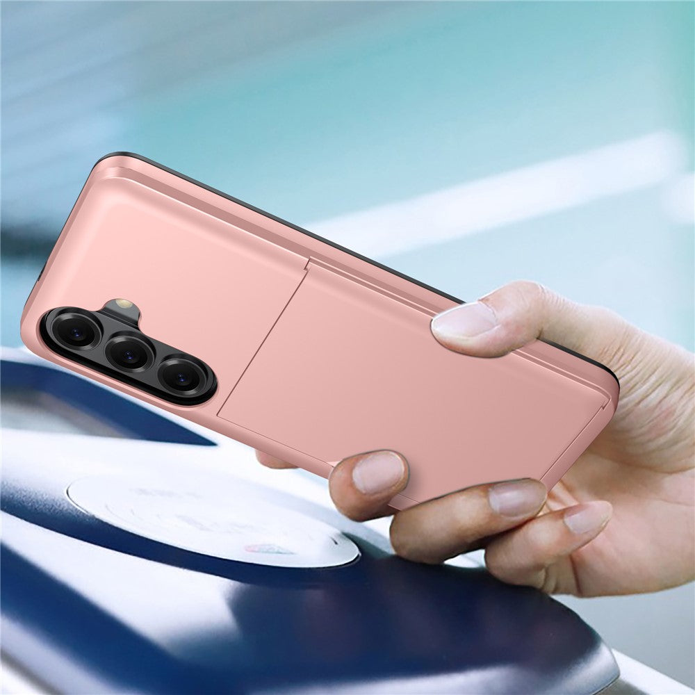 For Samsung Galaxy S26+ Case with Card Holder TPU + PC Phone Back Cover