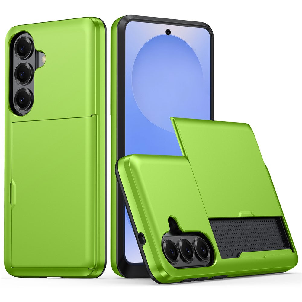 For Samsung Galaxy S26+ Case with Card Holder TPU + PC Phone Back Cover