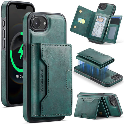 MAGKING K4 Series For iPhone 17e / 16e Case Compatible with MagSafe Detachable Wallet PU TPU PC Phone Cover