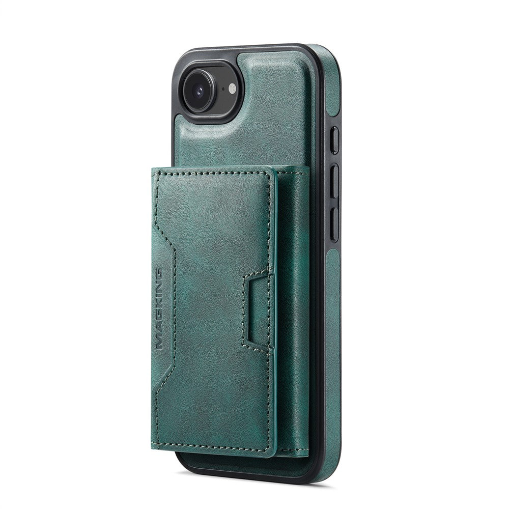 MAGKING K4 Series For iPhone 17e / 16e Case Compatible with MagSafe Detachable Wallet PU TPU PC Phone Cover