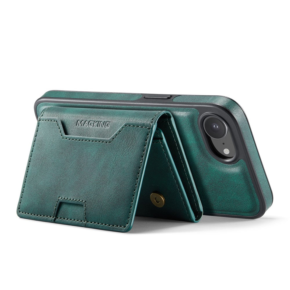 MAGKING K4 Series For iPhone 17e / 16e Case Compatible with MagSafe Detachable Wallet PU TPU PC Phone Cover