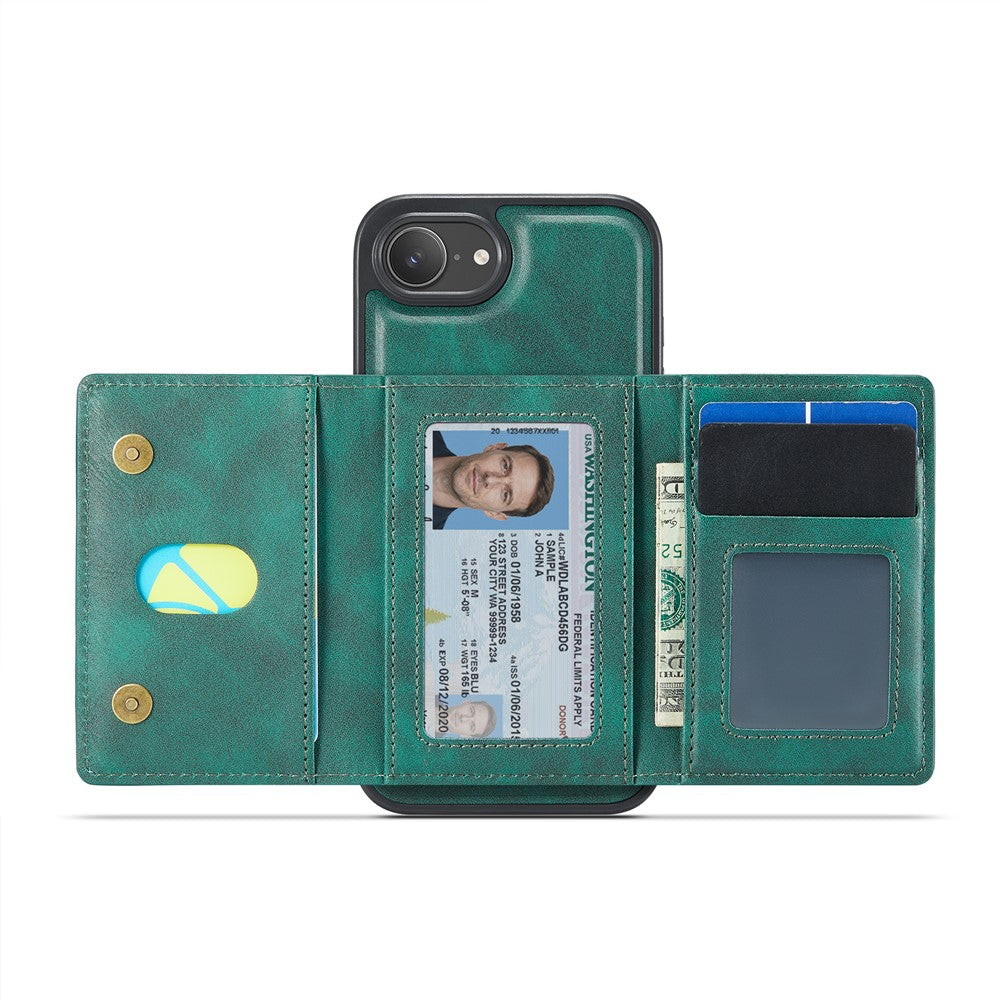 MAGKING K4 Series For iPhone 17e / 16e Case Compatible with MagSafe Detachable Wallet PU TPU PC Phone Cover
