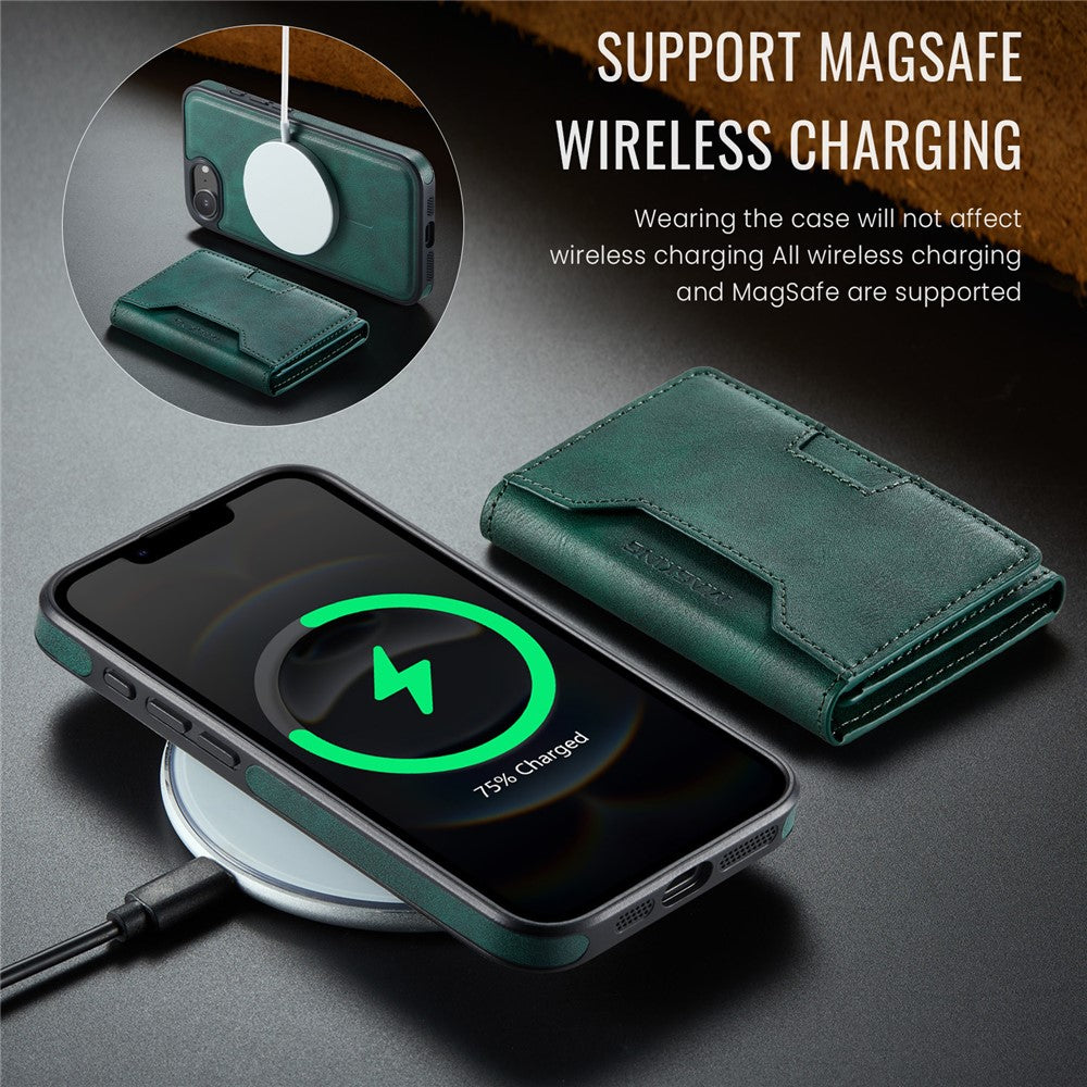 MAGKING K4 Series For iPhone 17e / 16e Case Compatible with MagSafe Detachable Wallet PU TPU PC Phone Cover