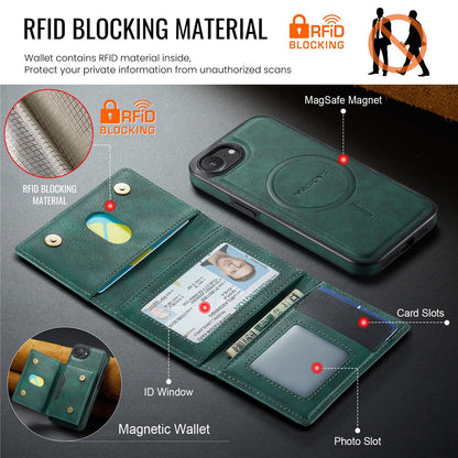 MAGKING K4 Series For iPhone 17e / 16e Case Compatible with MagSafe Detachable Wallet PU TPU PC Phone Cover