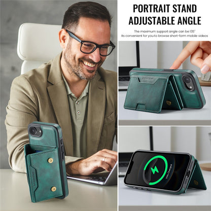 MAGKING K4 Series For iPhone 17e / 16e Case Compatible with MagSafe Detachable Wallet PU TPU PC Phone Cover