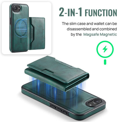 MAGKING K4 Series For iPhone 17e / 16e Case Compatible with MagSafe Detachable Wallet PU TPU PC Phone Cover