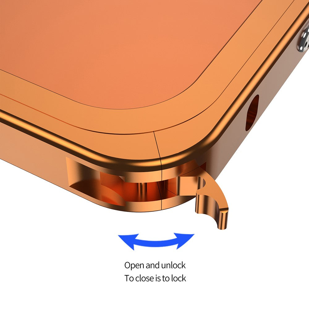 DYONG For iPhone 16 Pro Max Case Kit Transform to 17 Pro Max Metal Frame + Back Panel Locking Buckle Phone Cover