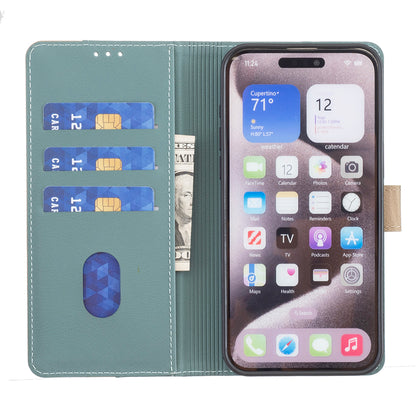BINFEN COLOR For Samsung Galaxy S26+ Leather Case  Splicing Color RFID Blocking Wallet Stand Phone Cover
