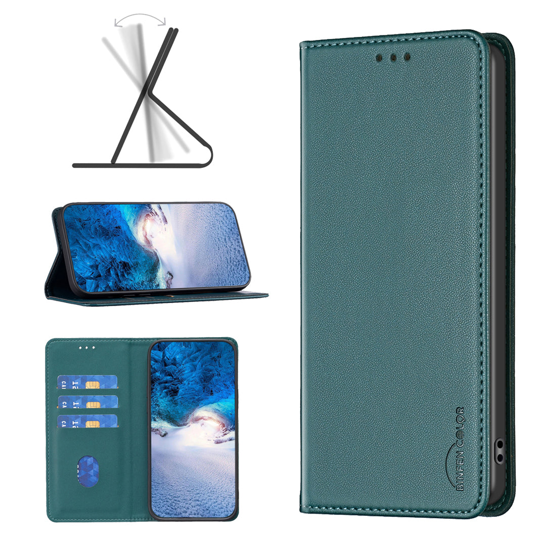 BINFEN COLOR For Samsung Galaxy S26+ Leather Case  BF18 Phone Stand Cover with Card Slots