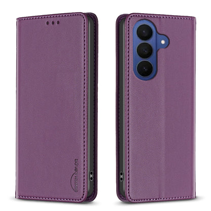 BINFEN COLOR For Samsung Galaxy S26+ Leather Case  BF18 Phone Stand Cover with Card Slots