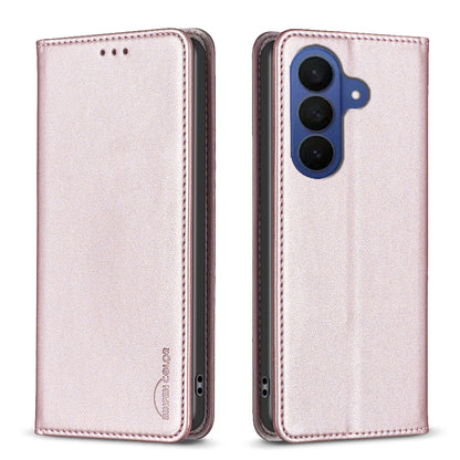BINFEN COLOR For Samsung Galaxy S26+ Leather Case  BF18 Phone Stand Cover with Card Slots