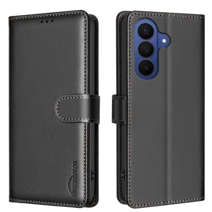 BINFEN COLOR For Samsung Galaxy S26+ Leather Case  BF32 Wallet RFID Blocking Phone Cover